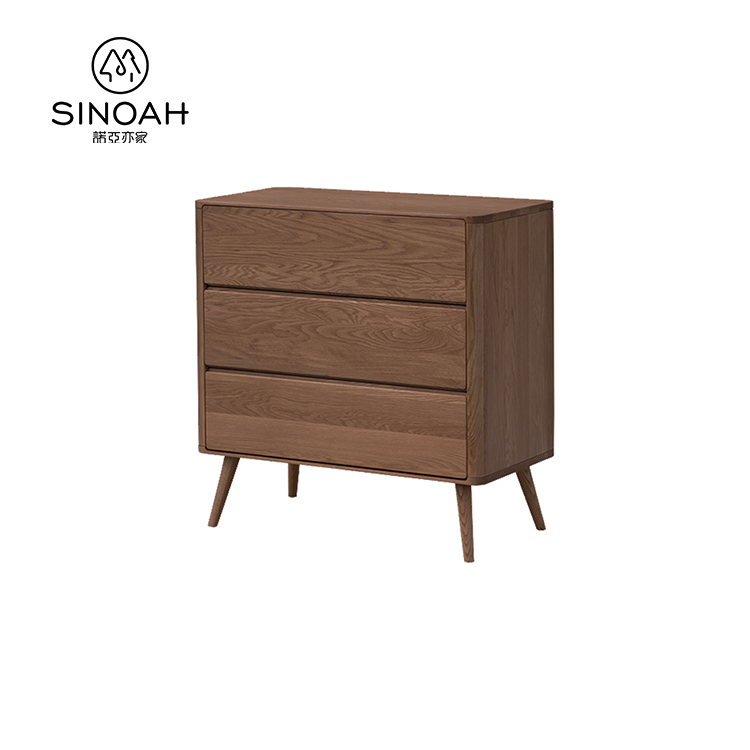 Kabinet Tiga Laci Oak Gelap