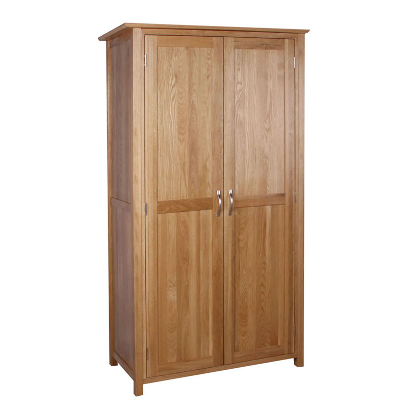 Almari Pakaian Dua Pintu Oak Moden