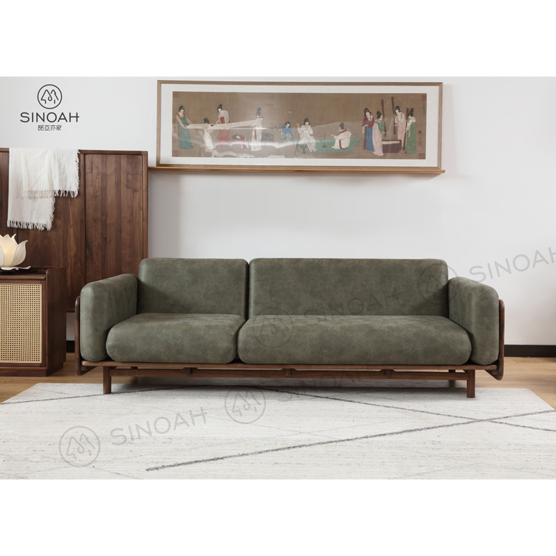 Sofa Rangkaian Pereka Walnut