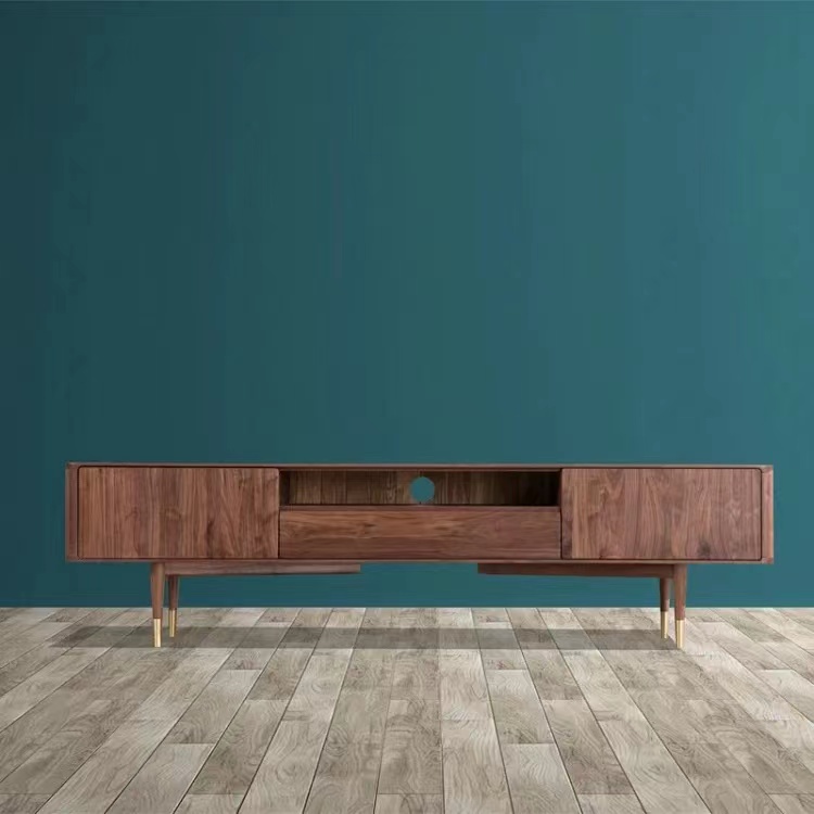 Kabinet TV Julat Pereka Walnut